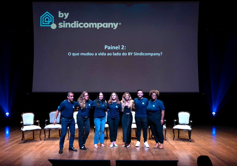 Moradores satisfeitos no condomínio